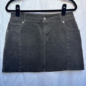 Forever 21 Corduroy Skirt Size Medium, Chocolate Brown